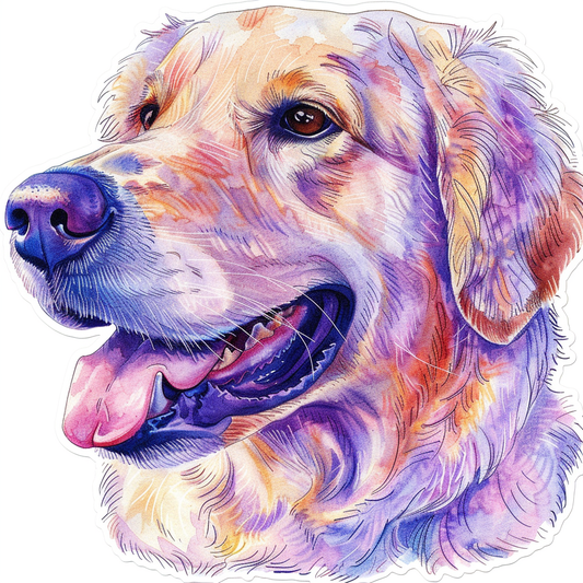 Golden Retriever Dog Vinyl Decal Sticker for Car, Laptop, Tumbler and more # F010537