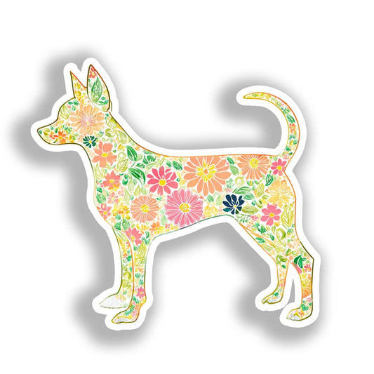 Chihuahua Dog Vinyl Decal Sticker for Car, Laptop, Tumbler and more # A017910-4" x 4"