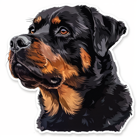 Rottweiler Dog Vinyl Decal Sticker for Car, Laptop, Tumbler and more # F07629