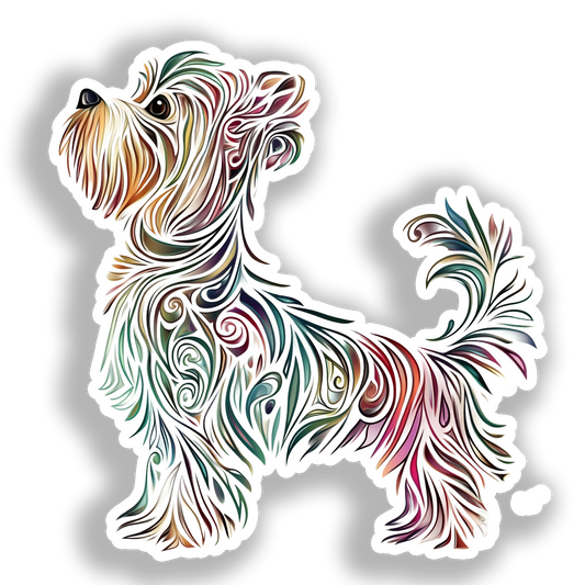 Yorkshire Terrier Dog Vinyl Decal Sticker for Car, Laptop, Tumbler and more # A017075-4" x 4"