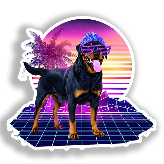 Rottweiler Dog Vinyl Decal Sticker for Car, Laptop, Tumbler and more # A017989-4" x 4"