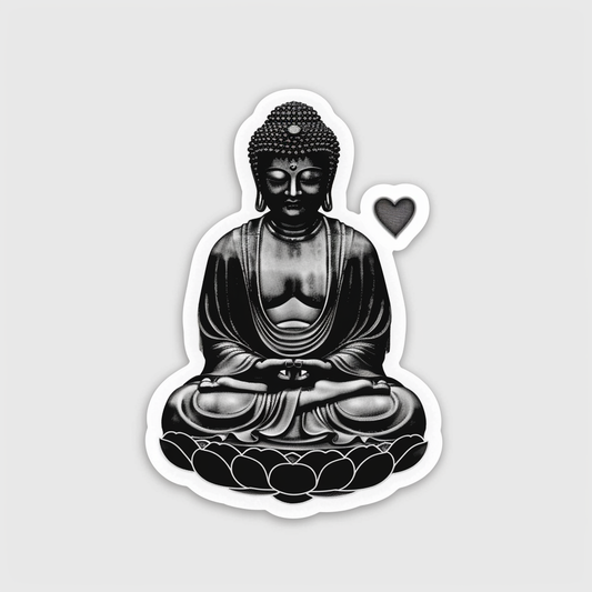 Buddha majestic Expressive surreal Vinyl Decal Sticker for Car, Laptop, Tumbler and more # F017049