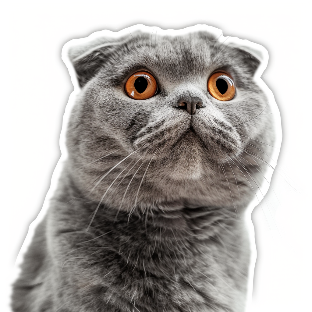 Scottish Fold cat Vinyl Decal Sticker for Car, Laptop, Tumbler and more # F07839