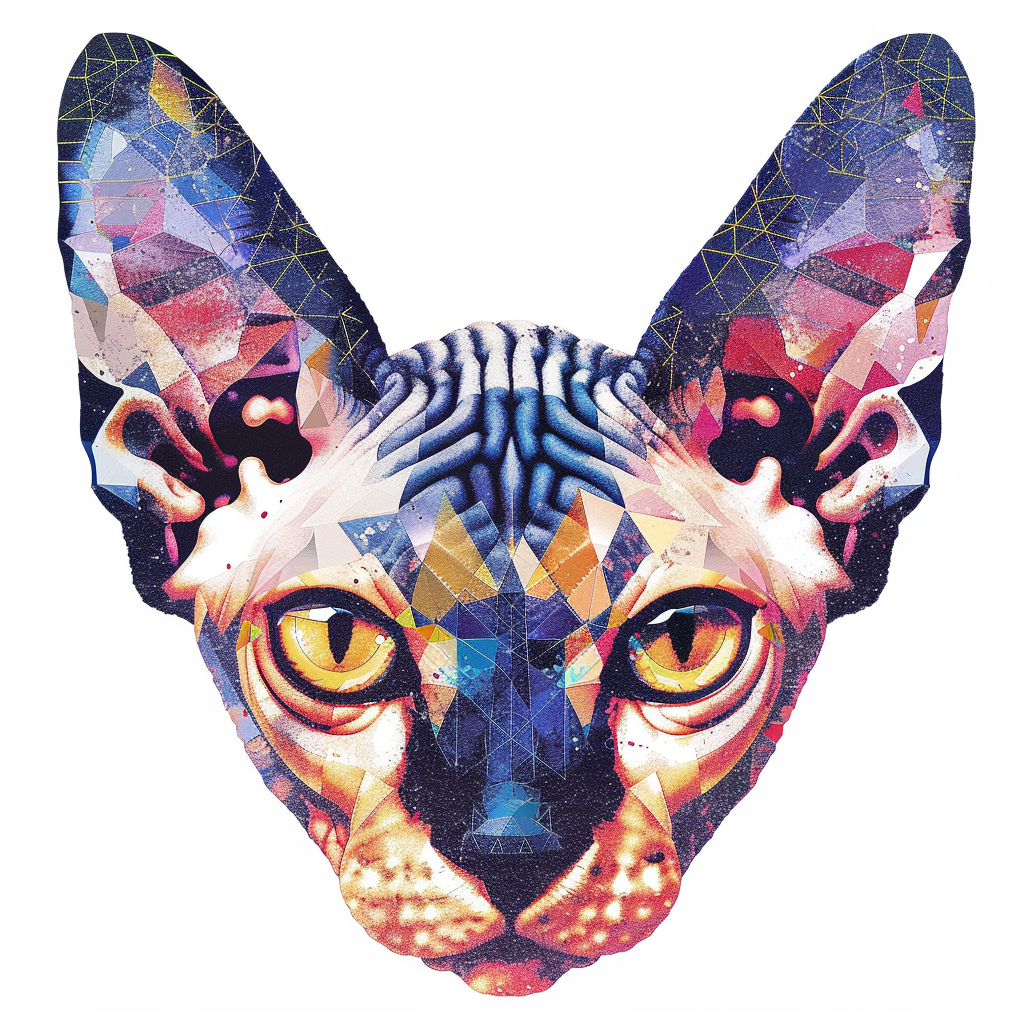 Sphynx Cat Vinyl Decal Sticker for Car, Laptop, Tumbler and more # F010004