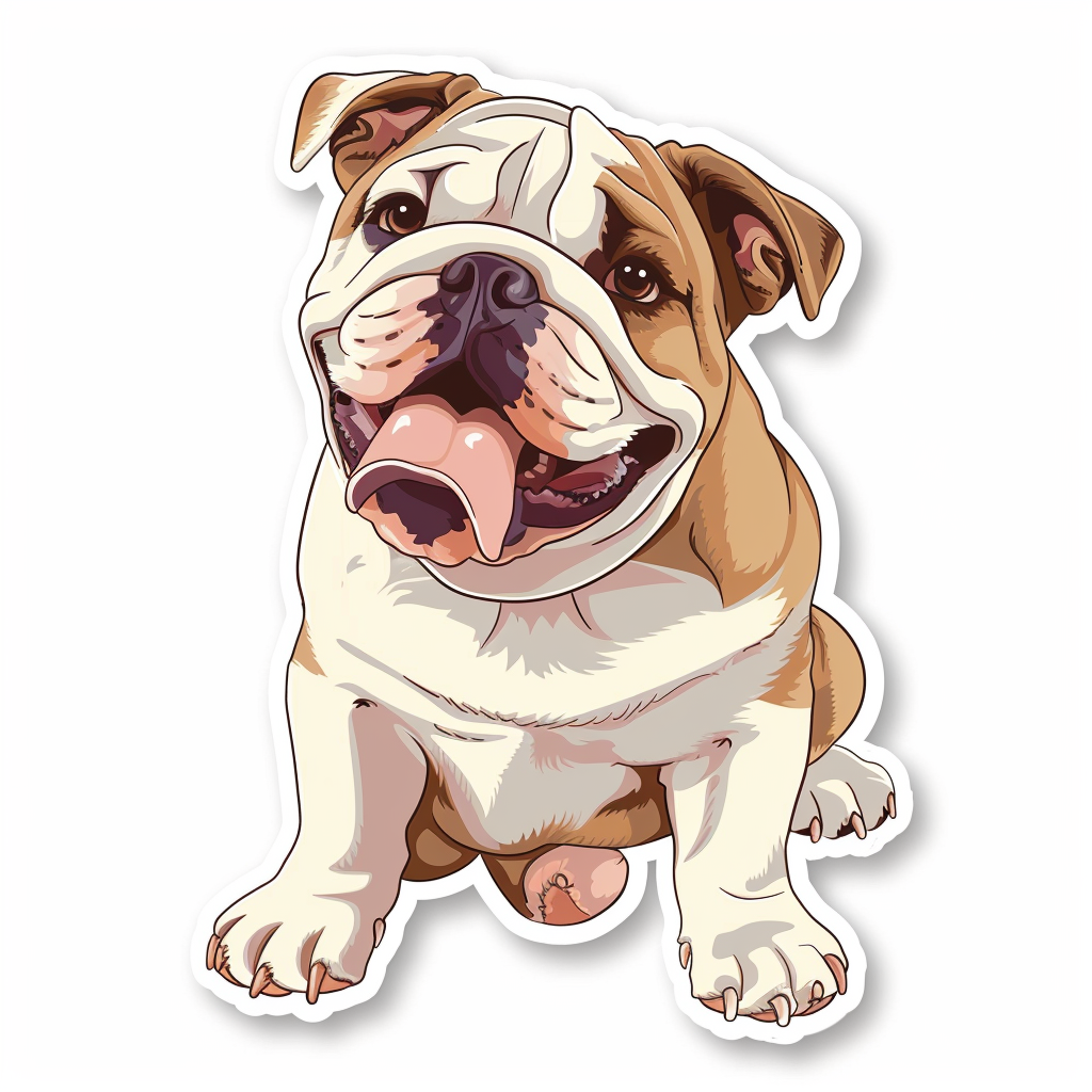 Bulldog Dog Vinyl Decal Sticker for Car, Laptop, Tumbler and more # F07245