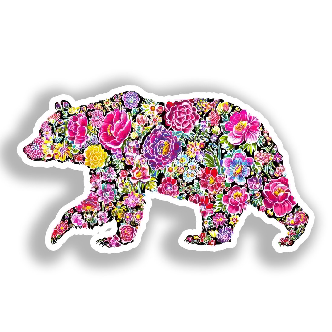 Bear Vinyl Decal Sticker for Car, Laptop, Tumbler and more # A018582-4" x 4"