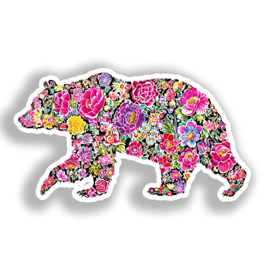 Bear Vinyl Decal Sticker for Car, Laptop, Tumbler and more # A018582-4" x 4"
