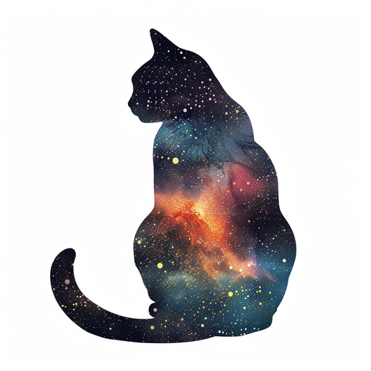 American Shorthair Cat majestic Expressive surreal Vinyl Decal Sticker for Car, Laptop, Tumbler and more # F018890