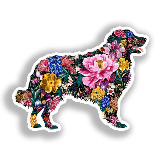 Medium Breed Dog Vinyl Decal Sticker for Car, Laptop, Tumbler and more # A019392-4" x 4"