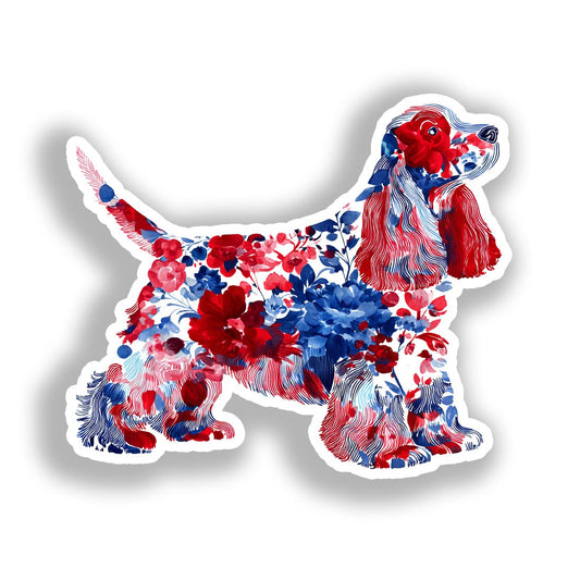 Cocker Spaniel Dog Vinyl Decal Sticker for Car, Laptop, Tumbler and more # A019796-4" x 4"