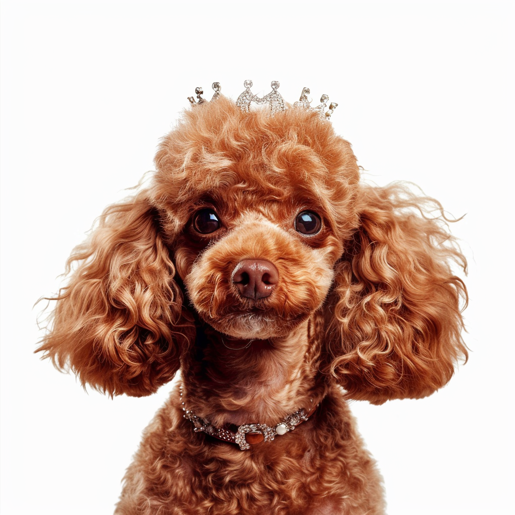 Poodle Dog crowned Vinyl Decal Sticker for Car, Laptop, Tumbler and more # F012587