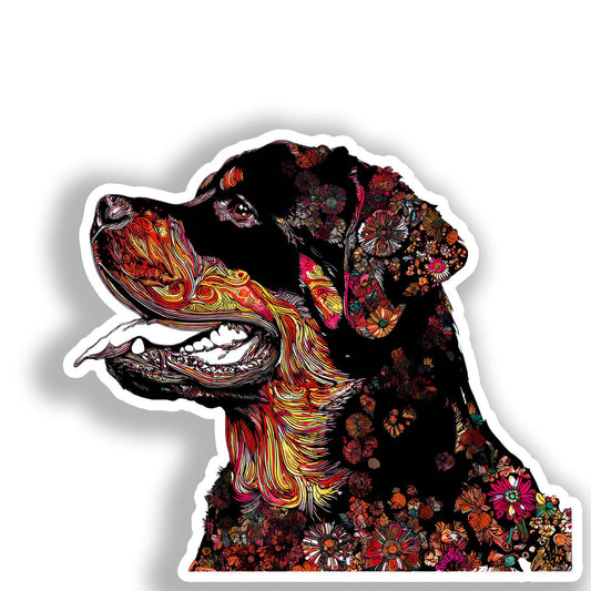 Rottweiler Dog Vinyl Decal Sticker for Car, Laptop, Tumbler and more # A018092-4" x 4"
