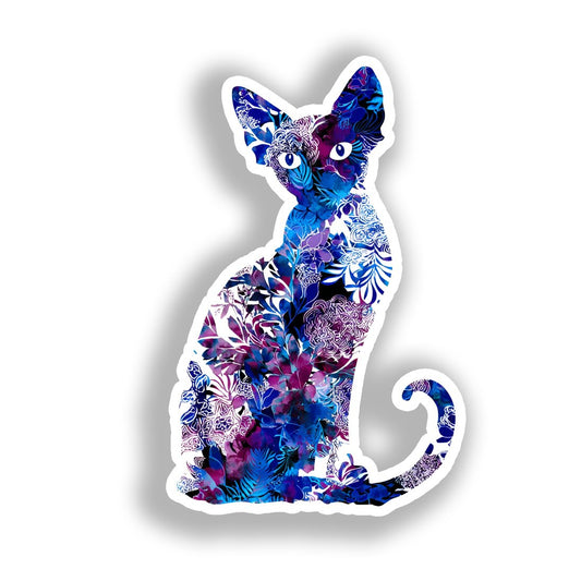 Devon Rex Cat Vinyl Decal Sticker for Car, Laptop, Tumbler and more # A019703-4" x 4"