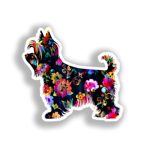 Yorkshire Terrier Dog Vinyl Decal Sticker for Car, Laptop, Tumbler and more # A017104-4" x 4"