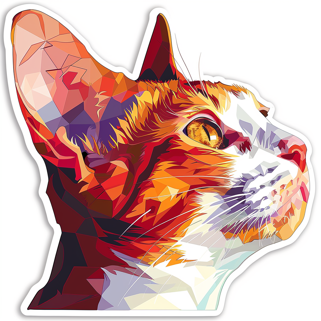 Devon Rex Cat Vinyl Decal Sticker for Car, Laptop, Tumbler and more # F09791