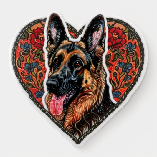 German Shepherd Dog Vinyl Decal Sticker for Car, Laptop, Tumbler and more # F011376