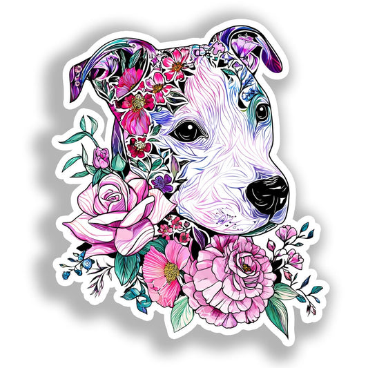 Bull Terrier Dog Vinyl Decal Sticker for Car, Laptop, Tumbler and more # A019118-4" x 4"