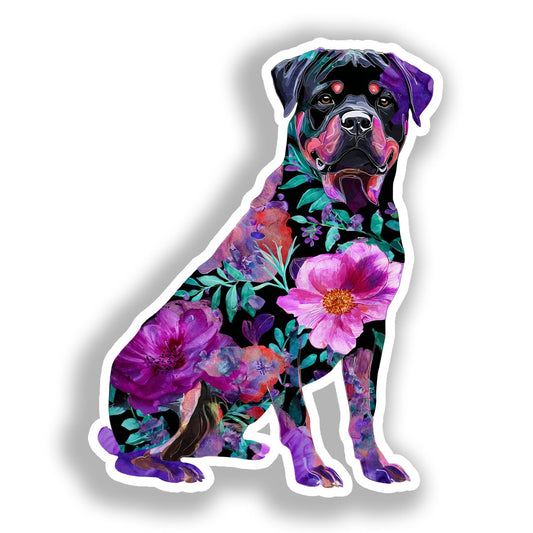 Rottweiler Dog Vinyl Decal Sticker for Car, Laptop, Tumbler and more # A018223-4" x 4"