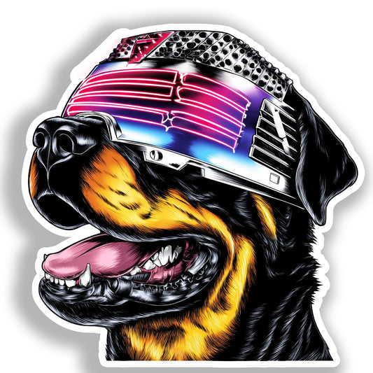 Rottweiler Dog Vinyl Decal Sticker for Car, Laptop, Tumbler and more # A017953-4" x 4"