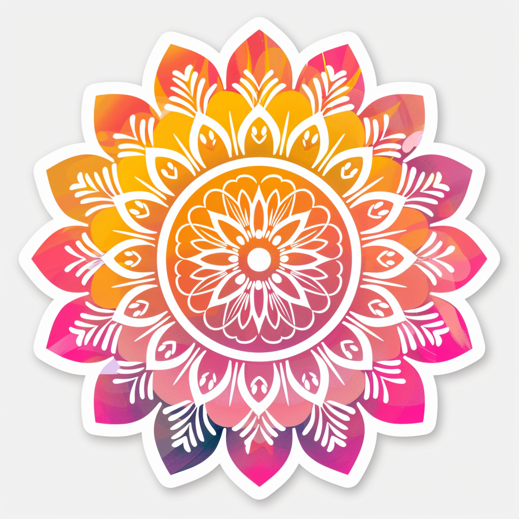 Mandala Vinyl Decal Sticker for Car, Laptop, Tumbler and more # F08226