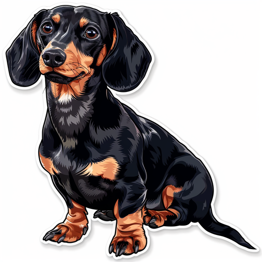 Dachshund Dog Vinyl Decal Sticker for Car, Laptop, Tumbler and more # F013084