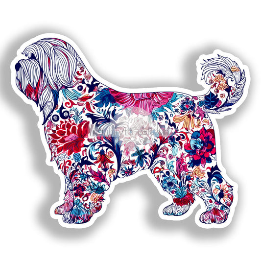 Medium Breed Dog Vinyl Decal Sticker for Car, Laptop, Tumbler and more # A019372-4" x 4"