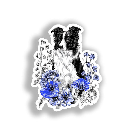 Border Callie Dog Vinyl Decal Sticker for Car, Laptop, Tumbler and more # A019041-4" x 4"