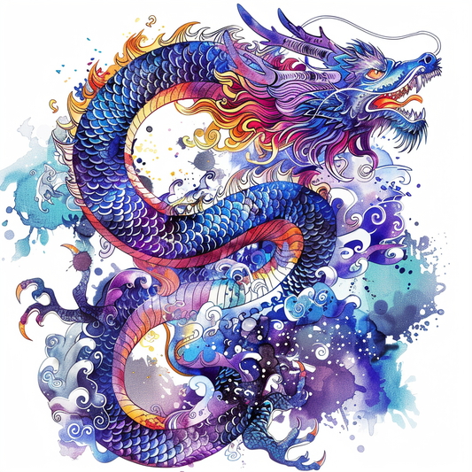 Dragon majestic Expressive surreal Vinyl Decal Sticker for Car, Laptop, Tumbler and more # F019089