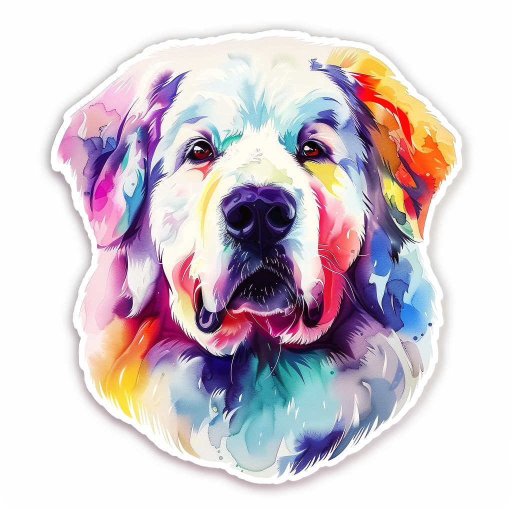 Sticker of Great Pyrenees dog  Vinyl Decal Sticker for Car, Laptop, Tumbler and more # F023626