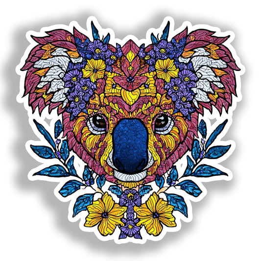 Koala Vinyl Decal Sticker for Car, Laptop, Tumbler and more # A019060-4" x 4"