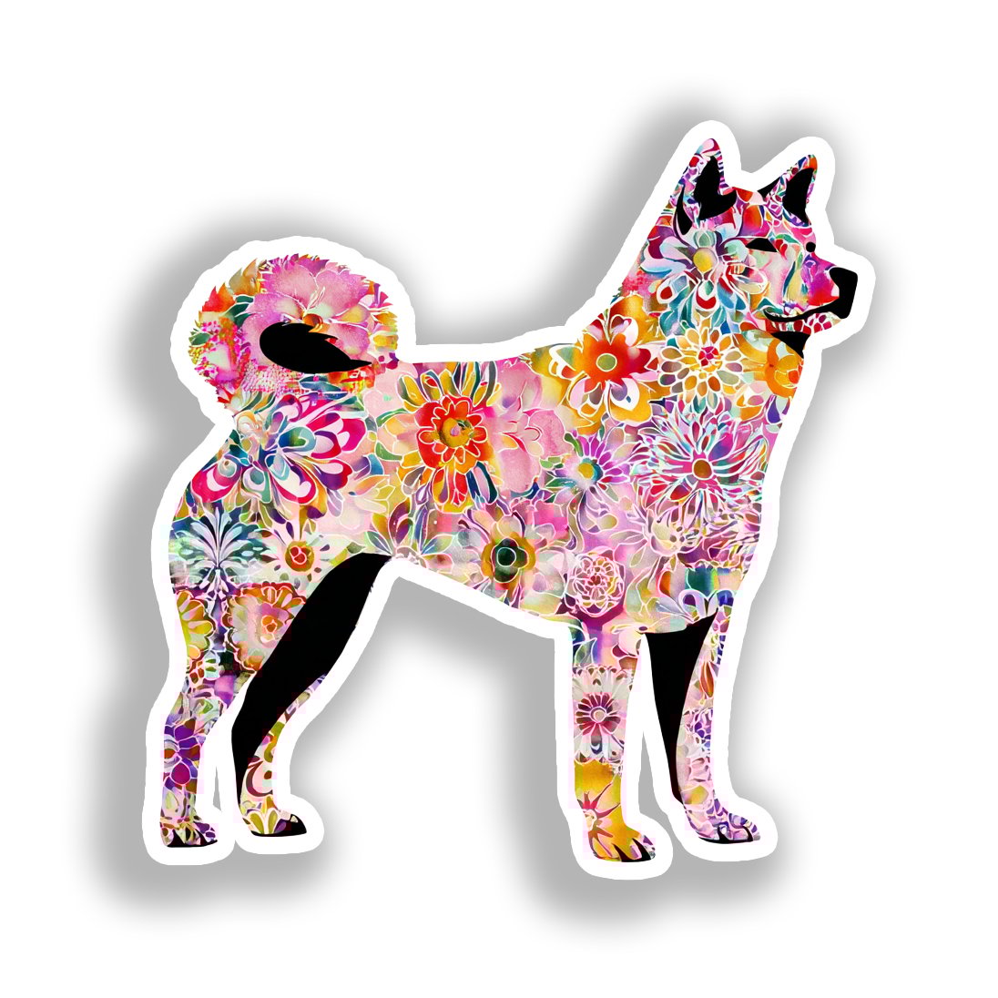 Akita Dog Vinyl Decal Sticker for Car, Laptop, Tumbler and more # A018831-4" x 4"