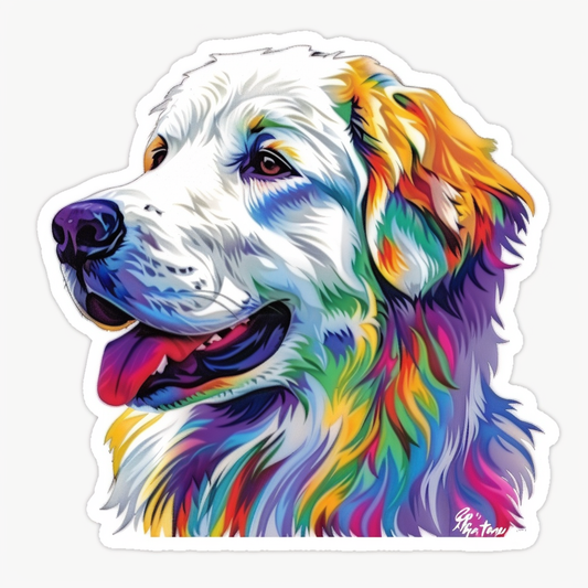 Great Pyrenees dog  Vinyl Decal Sticker for Car, Laptop, Tumbler and more # F023710