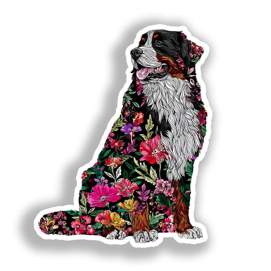Bernese Mountain Dog Vinyl Decal Sticker for Car, Laptop, Tumbler and more # A018633-4" x 4"
