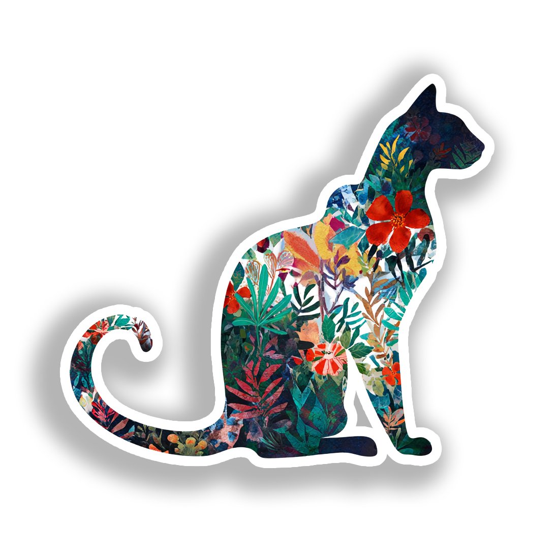 Balinese Cat Vinyl Decal Sticker for Car, Laptop, Tumbler and more # A018718-4" x 4"