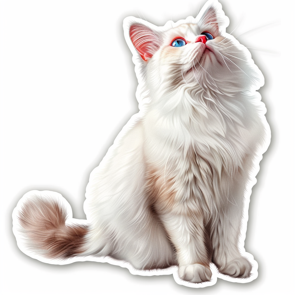 Ragdoll cat Vinyl Decal Sticker for Car, Laptop, Tumbler and more # F07652