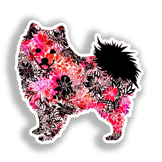 Pomeranian Dog Vinyl Decal Sticker for Car, Laptop, Tumbler and more # A017482-4" x 4"