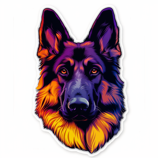 German Shepherd Dog Vinyl Decal Sticker for Car, Laptop, Tumbler and more # F011622