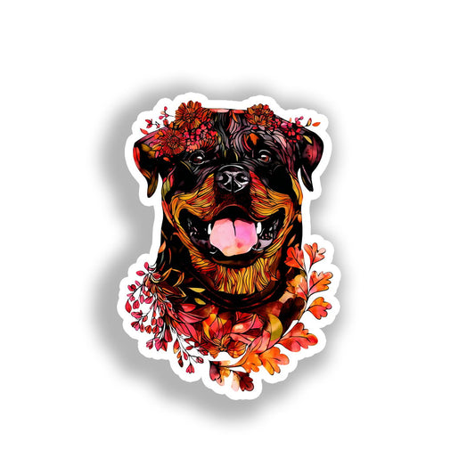 Rottweiler Dog Vinyl Decal Sticker for Car, Laptop, Tumbler and more # A018115-4" x 4"