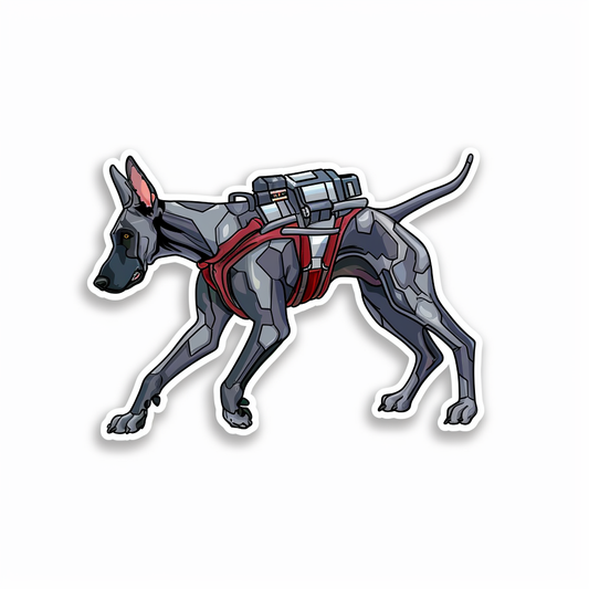 Great Dane Dog Expressive surreal Vinyl Decal Sticker for Car, Laptop, Tumbler and more # F022684