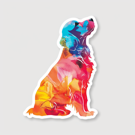 Cocker Spaniel Dog majestic Expressive surreal Vinyl Decal Sticker for Car, Laptop, Tumbler and more # F019770-4" x 4"