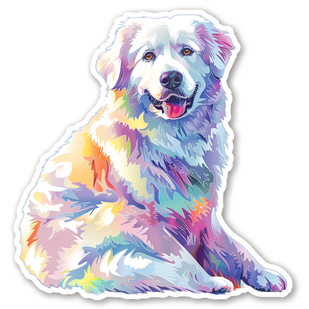 Sticker of Great Pyrenees dog  Vinyl Decal Sticker for Car, Laptop, Tumbler and more # F023669