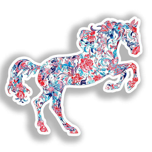 Horse Vinyl Decal Sticker for Car, Laptop, Tumbler and more # A019125-4" x 4"