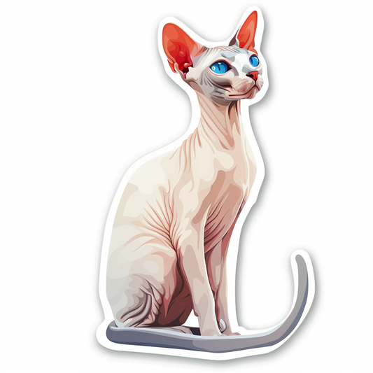 Sphynx cat Vinyl Decal Sticker for Car, Laptop, Tumbler and more # F08041