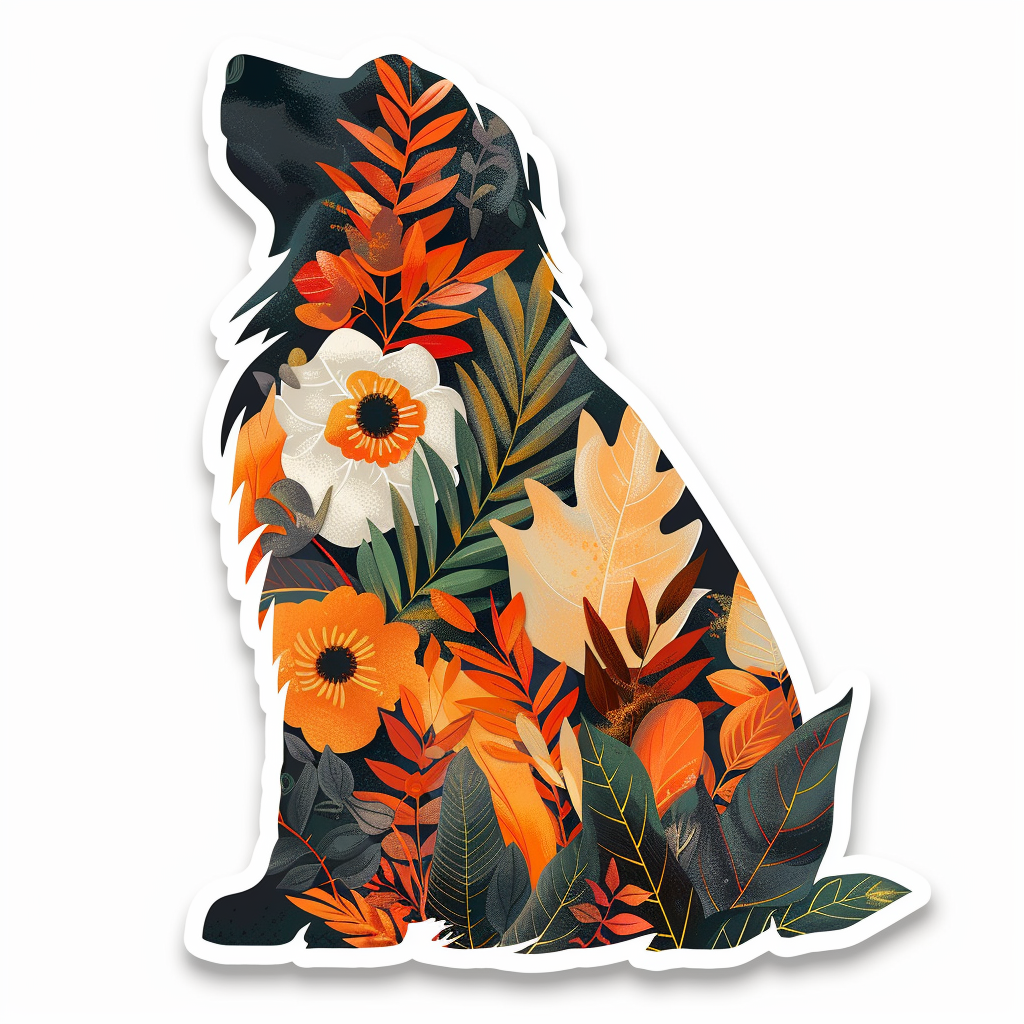 Golden Retriever Dog Vinyl Decal Sticker for Car, Laptop, Tumbler and more # F07411