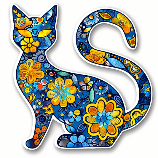 American Shorthair Cat majestic Expressive surreal Vinyl Decal Sticker for Car, Laptop, Tumbler and more # F018616