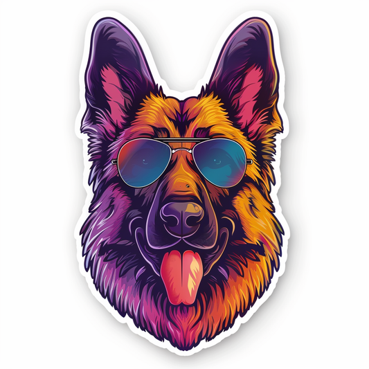 German Shepherd Dog Vinyl Decal Sticker for Car, Laptop, Tumbler and more # F011613