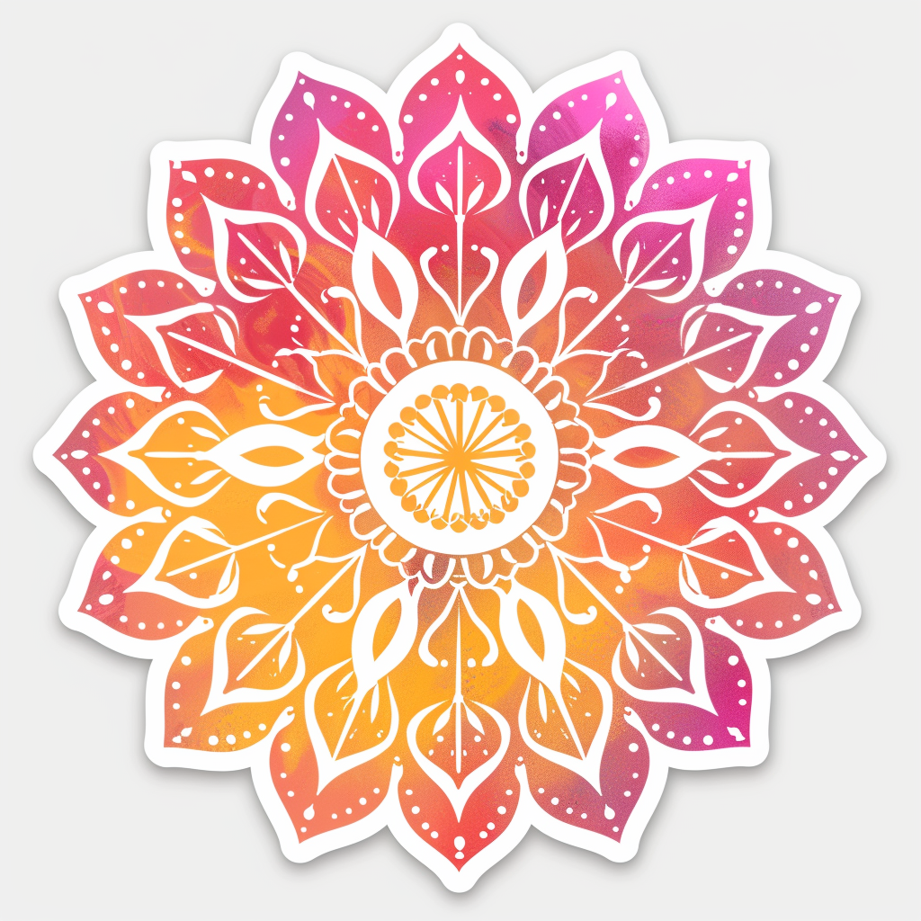 Mandala Vinyl Decal Sticker for Car, Laptop, Tumbler and more # F08211