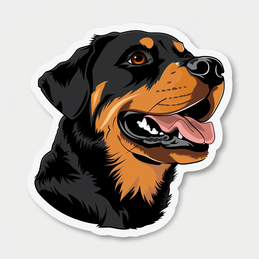 Rottweiler Dog Vinyl Decal Sticker for Car, Laptop, Tumbler and more # F07244