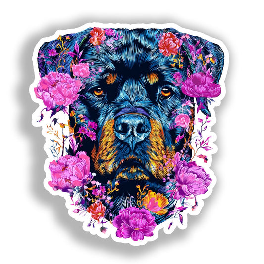 Rottweiler Dog Vinyl Decal Sticker for Car, Laptop, Tumbler and more # A018238-4" x 4"