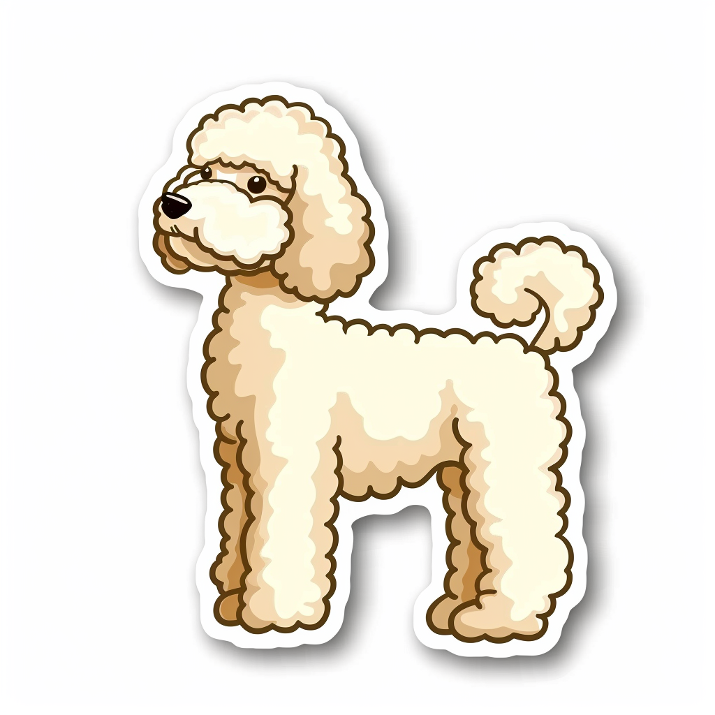 Poodle Dog Vinyl Decal Sticker for Car, Laptop, Tumbler and more # F012772